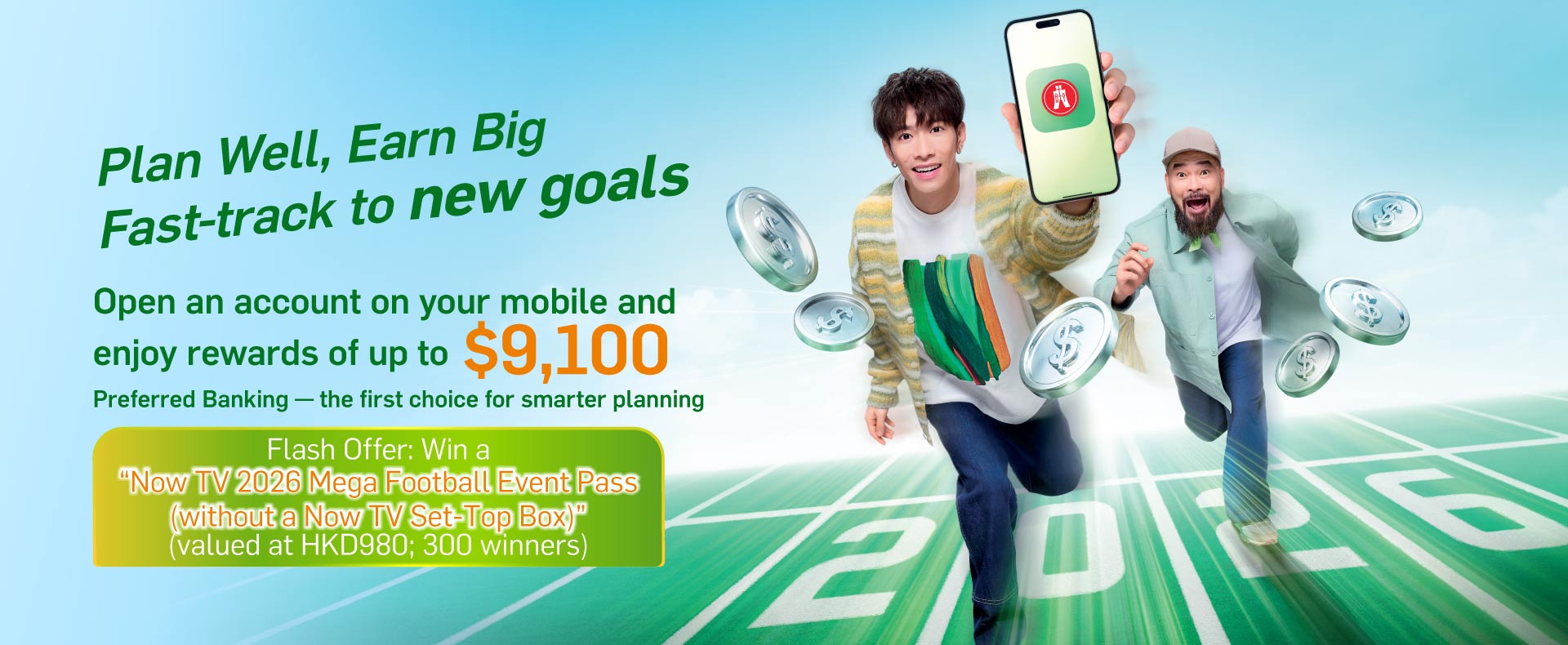 Join Preferred Banking on mobile to enjoy up to $9,100 in rewards. Fast-track your new goals in 2026 with Preferred Banking, the first choice for smart planning solutions.