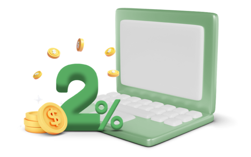 2% 優惠圖示