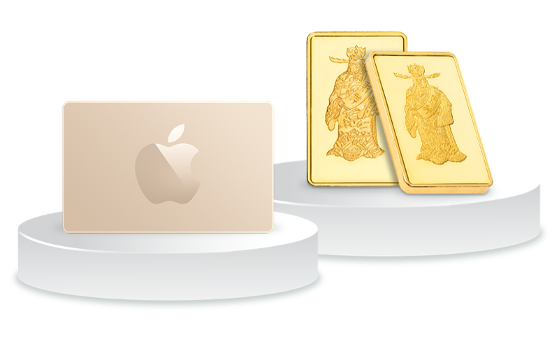 $10,000 Apple Store 禮品卡&恒生財神金神（五克）