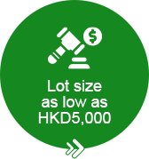 Lot size as low as HKD5,000