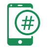SMS sender names begin with # symbol