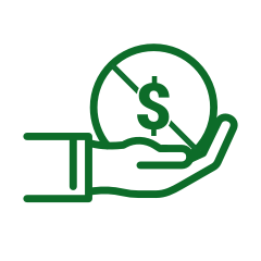 Designated payment and collection fees waived per month