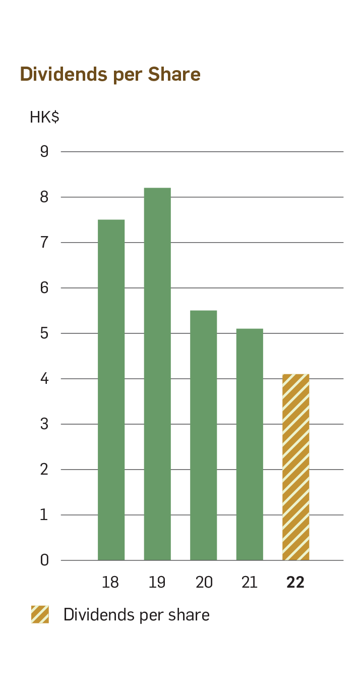 Chart of Dividends per Share