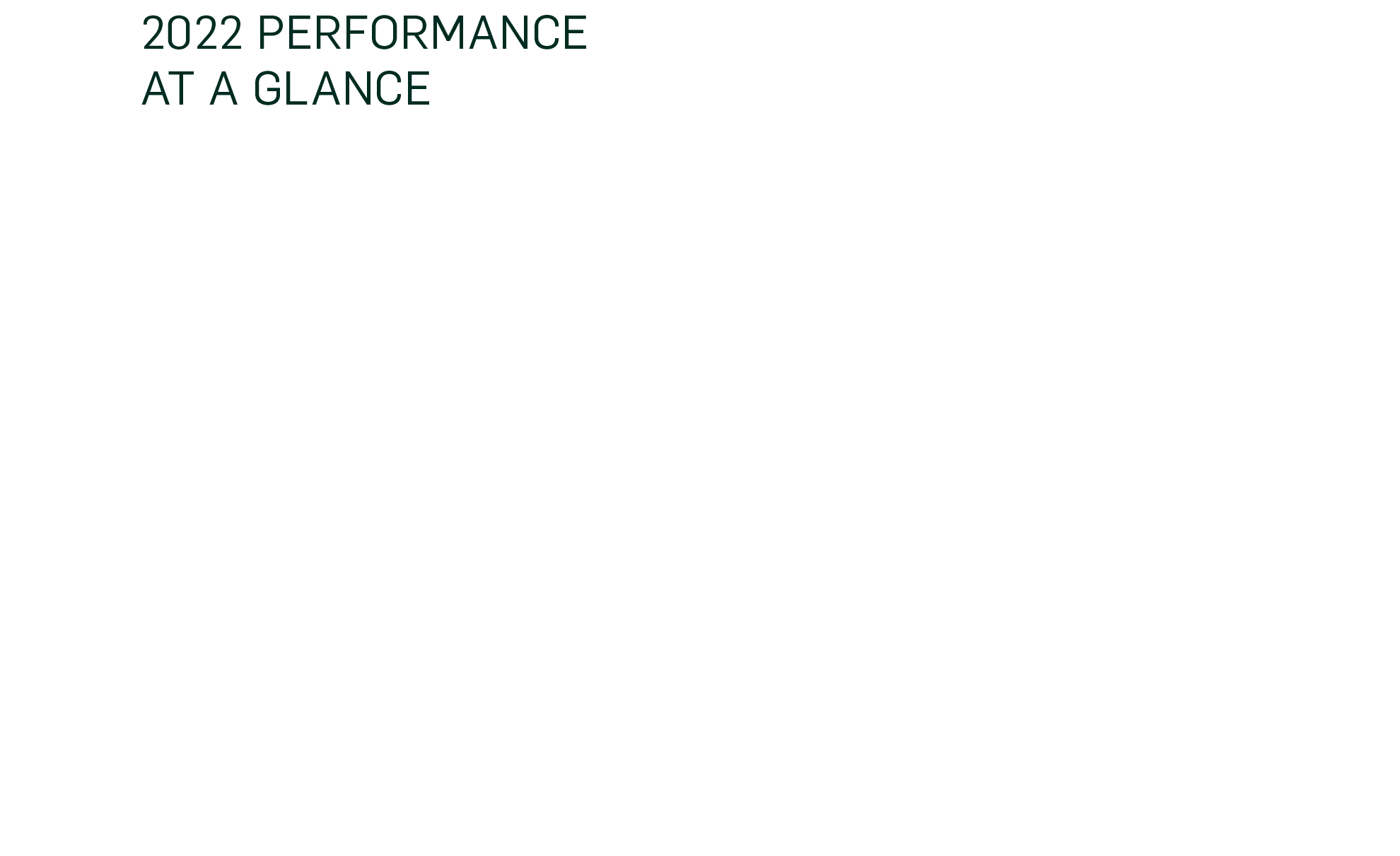 2022 Performance at A Glance